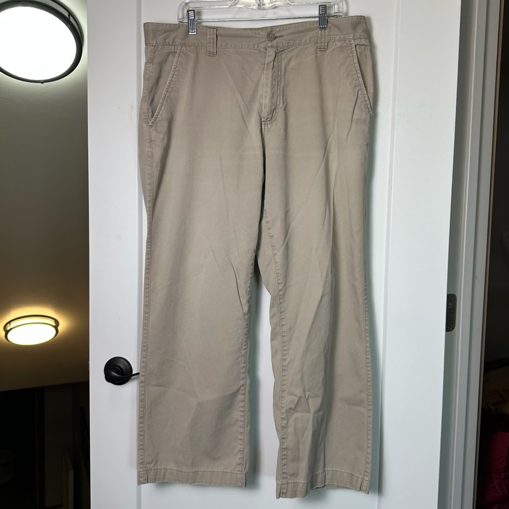 The North Face Men's Cream Beige Khaki Tan Pants Casual‎ Outdoor Workwear 38x30